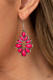 Burst Into TEARDROPS - Pink Earrings - Paparazzi Accessories Earrings Bedazzle Me Pretty Mobile Fashion Boutique