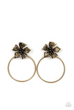 Buttercup Bliss - Brass Post Earrings - Paparazzi Accessories Post Earrings Bedazzle Me Pretty Mobile Fashion Boutique
