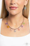 Butterfly Balance - Multi Necklace - Paparazzi Accessories Necklace Bedazzle Me Pretty Mobile Fashion Boutique