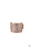 Butterfly Bayou - Copper Ring - Paparazzi Accessories Ring Bedazzle Me Pretty Mobile Fashion Boutique4/22