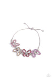 Butterfly Belonging - Pink Bracelet - Paparazzi Accessories Bracelet Bedazzle Me Pretty Mobile Fashion Boutique