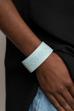 Butterfly Canopy - Blue Bracelet - Paparazzi Accessories Bracelet FS-Bedazzle Me Pretty Mobile Fashion Boutique