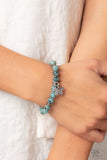 Butterfly Nirvana - Blue Bracelet - Paparazzi Accessories Bracelet Bedazzle Me Pretty Mobile Fashion Boutique