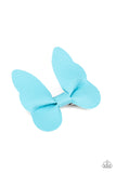 Butterfly Oasis - Blue Hair Clip - Paparazzi Accessories Hair Clip Bedazzle Me Pretty Mobile Fashion Boutique4/22