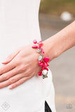 Buzzing Beauty Queen - Pink Bracelet - Paparazzi Accessories Bracelet Bedazzle Me Pretty Mobile Fashion Boutique4/22