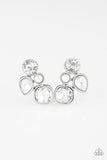Super Superstar - White Post Earrings - Paparazzi Accessories