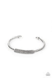 CABLE-Minded - Silver Mens Bracelet - Paparazzi Accessories Mens Bracelet Bedazzle Me Pretty Mobile Fashion Boutique