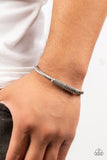 CABLE-Minded - Silver Mens Bracelet - Paparazzi Accessories Mens Bracelet Bedazzle Me Pretty Mobile Fashion Boutique