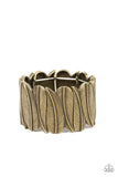 Cabo Canopy - Brass Bracelet - Paparazzi Accessories Bracelet Bedazzle Me Pretty Mobile Fashion Boutique