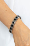 Cache Commodity - Black Bracelet - Paparazzi Accessories Bracelet Bedazzle Me Pretty Mobile Fashion Boutique