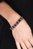 Cache Commodity - Red Bracelet - Paparazzi Accessories Bracelet Bedazzle Me Pretty Mobile Fashion Boutique
