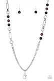 CACHE Me Out - Black Lanyard - Paparazzi Accessories Lanyard Bedazzle Me Pretty Mobile Fashion Boutique