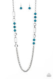CACHE Me Out - Blue Necklace - Paparazzi Accessories Necklace Bedazzle Me Pretty Mobile Fashion Boutique