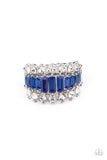 CACHE Value - Blue Ring - Paparazzi Accessories Ring Bedazzle Me Pretty Mobile Fashion Boutique