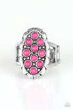 Cactus Garden - Pink Ring - Paparazzi Accessories Ring Bedazzle Me Pretty Mobile Fashion Boutique