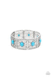 Cakewalk Dancing - Blue Bracelet - Paparazzi Accessories Bracelet FS-Bedazzle Me Pretty Mobile Fashion Boutique