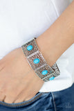 Cakewalk Dancing - Blue Bracelet - Paparazzi Accessories Bracelet FS-Bedazzle Me Pretty Mobile Fashion Boutique