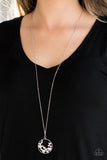 Call Me Cupid - White Necklace - Paparazzi Accessories Necklace Bedazzle Me Pretty Mobile Fashion Boutique