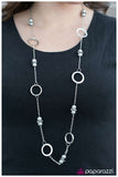 Call Me Irresistible - Silver Necklace - Paparazzi Accessories Necklace Bedazzle Me Pretty Mobile Fashion Boutique