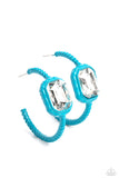 Call Me TRENDY - Blue Earrings - Paparazzi Accessories Earrings Bedazzle Me Pretty Mobile Fashion Boutique