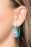 Call Me TRENDY - Blue Earrings - Paparazzi Accessories Earrings Bedazzle Me Pretty Mobile Fashion Boutique