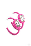 Call Me TRENDY - Pink Earrings - Paparazzi Accessories Earrings Bedazzle Me Pretty Mobile Fashion Boutique