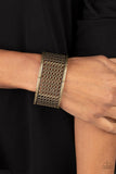 Camelot Couture - Brass Bracelet - Paparazzi Accessories Bracelet Bedazzle Me Pretty Mobile Fashion Boutique