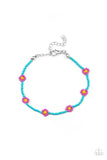 Camp Flower Power - Purple Bracelet - Paparazzi Accessories Bracelet Bedazzle Me Pretty Mobile Fashion Boutique