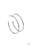 Can I Get a HOOP HOOP - Black Earrings - Paparazzi Accessories Earrings Bedazzle Me Pretty Mobile Fashion Boutique