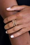 Can Only Go UPSCALE From Here - Copper Ring - Paparazzi Accessories Ring Bedazzle Me Pretty Mobile Fashion Boutique