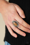 Can You SEER What I SEER - Brown Ring - Paparazzi Accessories Ring Bedazzle Me Pretty Mobile Fashion Boutique