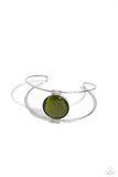 Candescent Cats Eye - Green Bracelet - Paparazzi Accessories Bracelet Bedazzle Me Pretty Mobile Fashion Boutique