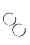 Candescent Curves - Black Earrings - Paparazzi Accessories Earrings Bedazzle Me Pretty Mobile Fashion Boutique