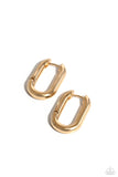 Candidate Curves - Gold Earrings - Paparazzi Accessories Earrings Bedazzle Me Pretty Mobile Fashion Boutique
