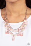 Candlelit Cabana - Pink Necklace - Paparazzi Accessories Necklace Bedazzle Me Pretty Mobile Fashion Boutique