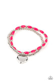 Candy Gram - Pink Bracelet - Paparazzi Accessories Bracelet Bedazzle Me Pretty Mobile Fashion Boutique