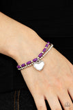 Candy Gram - Purple Bracelet - Paparazzi Accessories Bracelet Bedazzle Me Pretty Mobile Fashion Boutique