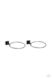 Canyon Circlet - Black Post Earrings - Paparazzi Accessories Post Earrings Bedazzle Me Pretty Mobile Fashion Boutique