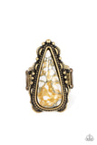 Canyon Collector - Brass Ring - Paparazzi Accessories Ring Bedazzle Me Pretty Mobile Fashion Boutique