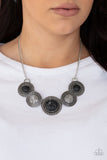 Canyon Cottage - Black Necklace - Paparazzi Accessories Necklace Bedazzle Me Pretty Mobile Fashion Boutique