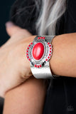 Canyon Crafted - Red Bracelet - Paparazzi Accessories Bracelet Bedazzle Me Pretty Mobile Fashion Boutique