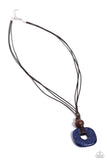 Canyon Crusade - Blue Necklace - Paparazzi Accessories Necklace Bedazzle Me Pretty Mobile Fashion Boutique
