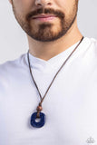Canyon Crusade - Blue Necklace - Paparazzi Accessories Necklace Bedazzle Me Pretty Mobile Fashion Boutique