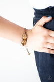 Canyon Warrior - Brown Bracelet - Paparazzi Accessories Bracelet Bedazzle Me Pretty Mobile Fashion Boutique