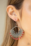 Canyonlands Celebration - Red Earrings - Paparazzi Accessories Earrings Bedazzle Me Pretty Mobile Fashion Boutique