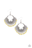 Canyonlands Celebration - Yellow Earrings - Paparazzi Accessories Earrings Bedazzle Me Pretty Mobile Fashion Boutique