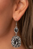 Capriciously Cosmopolitan - Silver Earrings - Paparazzi Accessories Earrings Bedazzle Me Pretty Mobile Fashion Boutique