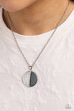 Captivating Contrast - Silver Necklace - Paparazzi Accessories Necklace Bedazzle Me Pretty Mobile Fashion Boutique