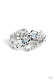 Captivating Corsage - Blue Ring - Paparazzi Accessories Ring Bedazzle Me Pretty Mobile Fashion Boutique