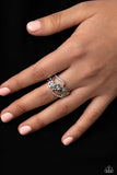 Captivating Corsage - Blue Ring - Paparazzi Accessories Ring Bedazzle Me Pretty Mobile Fashion Boutique